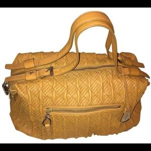 Cole Han Quilted Leather Satchel